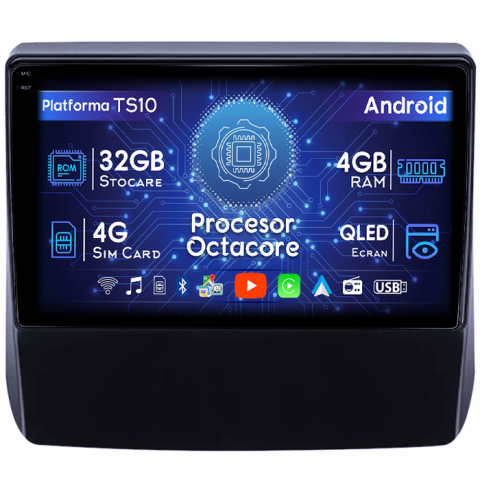 Forester 2018-2021 - Navigatie dedicata Subaru Forester 2018-2021, 4GB RAM 32GB ROM, Octacore, Android 14, Display QLED 1K 9", DSP, Carplay&Android Auto, SIM 4G, Bluetooth, Ventilator Activ