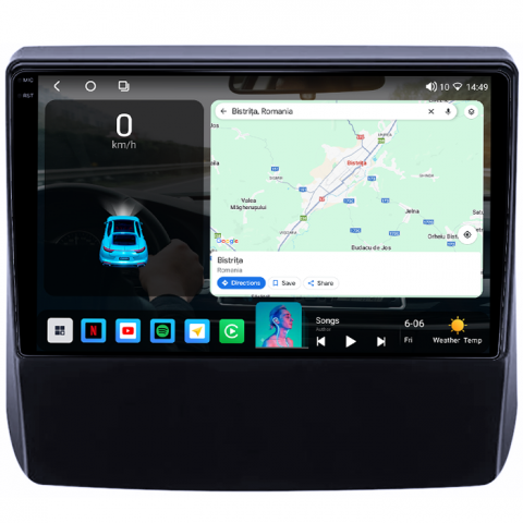 Navigatie dedicata Subaru Forester 2018-2021, 4GB RAM 64GB ROM, Octacore, Android 14, Display QLED 1K 9", Carplay&Android Auto, SIM 4G, Ventilator Activ [1]