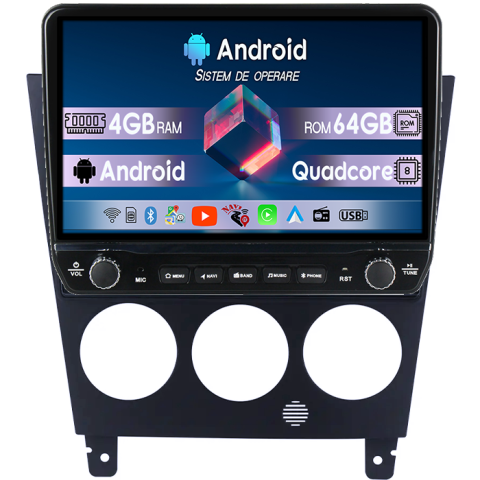 Subaru - Navigatie dedicata Subaru Impreza 2002-2007 Tesla cu butoane rotative model 2024, 4GB RAM 64GB ROM, Procesor Quadcore, Android 14, Display QLED 10", DSP, Carplay&Android Auto