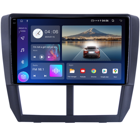 Forester 3 2007-2013 - Navigatie dedicata Subaru Forester 3 2007-2013, 4GB RAM 64GB ROM, Procesor Qualcomm Octacore, Android 14, Rezolutie 2K, Display QLED 9", DSP, Carplay&Android Auto, SIM 4G