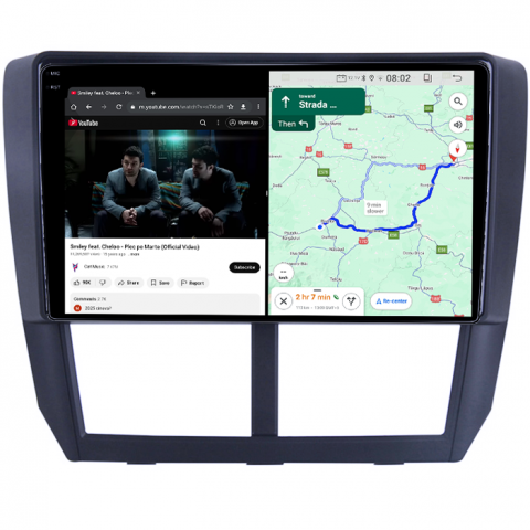 Navigatie dedicata Subaru Forester 3 2007-2013, 4GB RAM 64GB ROM, Quad Core, Display 9" QLED 1K, Carplay, Android 14, Bluetooth, Magazin Play, Suport Camere AHD [3]