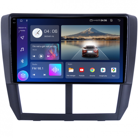 Subaru - Navigatie dedicata Subaru Forester 3 2007-2013, 4GB RAM 64GB ROM, Quad Core, Display 9" QLED 1K, Carplay, Android 14, Bluetooth, Magazin Play, Suport Camere AHD