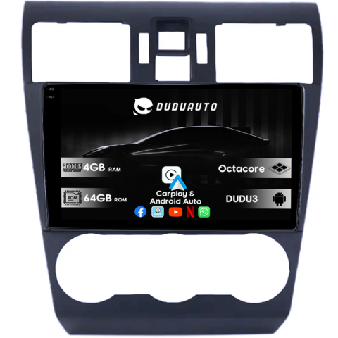 Forester 2013-2014 - Navigatie dedicata Subaru Forester 2013-2014, DUDU3, 4GB RAM 64GB ROM, Octacore, Platforma 8581, Android, Display QLED 9", DSP, Carplay&AndroidAuto