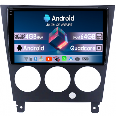 Navigatii Dedicate - Navigatie dedicata Subaru Impreza 2002-2007, 4GB RAM 64GB ROM, Quad Core, Display 9" QLED  Carplay, Android 14, Bluetooth, Magazin Play, Suport Camere AHD