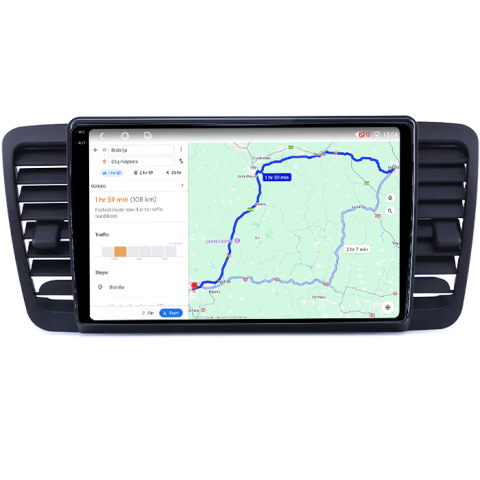 Navigatie dedicata Subaru Legacy Outback 2003-2009, 4GB RAM 32GB ROM, Octacore, Android 14, Display QLED 1K 9", DSP, Carplay&Android Auto, SIM 4G, Bluetooth, Ventilator Activ [4]