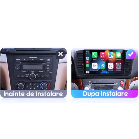 Navigatie dedicata Subaru Legacy Outback 2003-2009, 4GB RAM 64GB ROM, Procesor Qualcomm Octacore, Android 14, Rezolutie 2K, Display QLED 9", DSP, Carplay&Android Auto, SIM 4G [5]