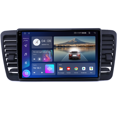 Navigatie dedicata Subaru Legacy Outback 2003-2009, 8GB RAM 128GB ROM, Octacore, Platforma TS18, Android 14, Display QLED 9", Suporta camera 360", DSP, Carplay&Android Auto, SIM 4G, Ventilator Acti [1]