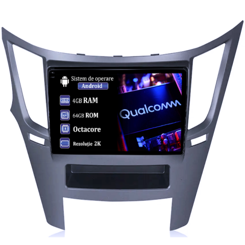 Legacy Outback 2009-2014 - Navigatie dedicata Subaru Legacy Outback 2009-2014, 4GB RAM 64GB ROM, Procesor Qualcomm Octacore, Android 14, Rezolutie 2K, Display QLED 9", DSP, Carplay&Android Auto, SIM 4G