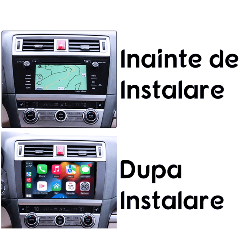 Navigatie dedicata Subaru Legacy Outback 2015-2018, 8GB RAM 128GB ROM, Octacore, Platforma TS18, Android 14, Display QLED 9", Suporta camera 360", DSP, Carplay&Android Auto, SIM 4G, Ventilator Acti [6]