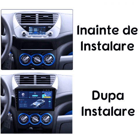 Navigatie dedicata Suzuki Alto 2009-2016, 4GB RAM 64GB ROM, Octacore, Android 14, Display QLED 1K 9", Carplay&Android Auto, SIM 4G, Ventilator Activ [4]