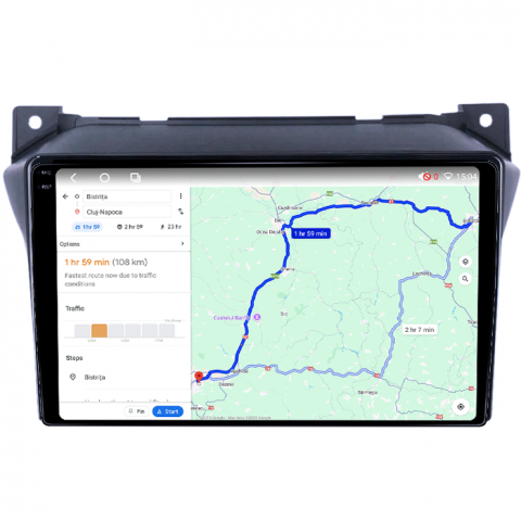 Navigatie dedicata Suzuki Alto 2009-2016, 4GB RAM 64GB ROM, Octacore, Android 14, Display QLED 1K 9", Carplay&Android Auto, SIM 4G, Ventilator Activ [3]