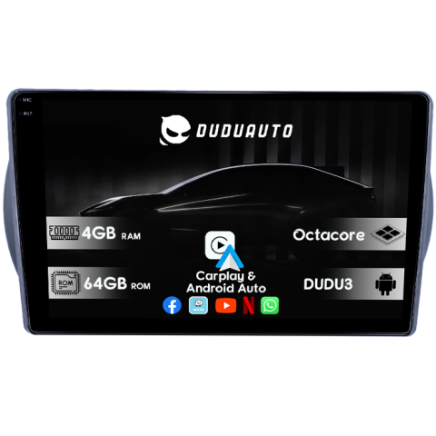 Alto 2009-2016 - Navigatie dedicata Suzuki Alto 2013-, DUDU3, 4GB RAM 64GB ROM, Octacore, Platforma 8581, Android, Display QLED 9", DSP, Carplay&AndroidAuto