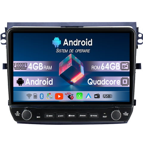 Suzuki - Navigatie dedicata Suzuki Celerio 2015-2018 Tesla cu butoane rotative model 2024, 4GB RAM 64GB ROM, Procesor Quadcore, Android 14, Display QLED 10", DSP, Carplay&Android Auto