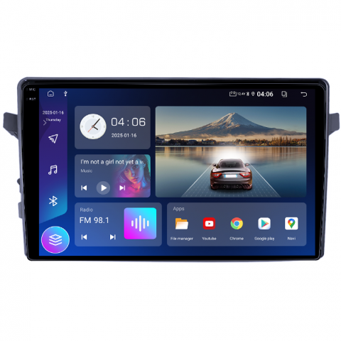 Suzuki - Navigatie dedicata Suzuki Celerio 2014, 4GB RAM 64GB ROM, Quad Core, Display 9" QLED 1K, Carplay, Android 14, Bluetooth, Magazin Play, Suport Camere AHD