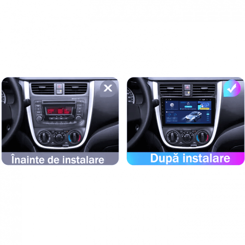 Navigatie dedicata Suzuki Celerio 2015-2018, 4GB RAM 64GB ROM, Octacore, Android 14, Display QLED 1K 9", Carplay&Android Auto, SIM 4G, Ventilator Activ [4]