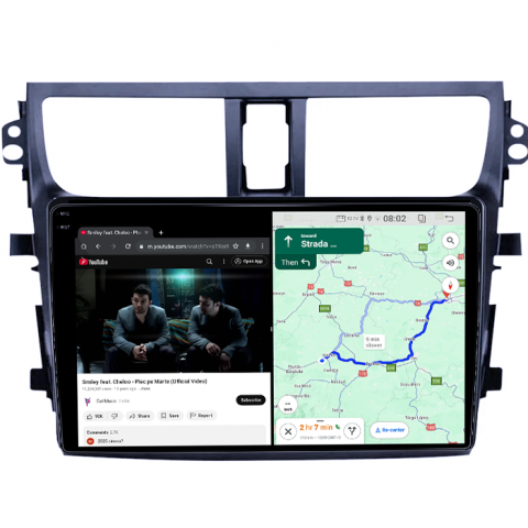 Navigatie dedicata Suzuki Celerio 2015-2018, 4GB RAM 64GB ROM, Quad Core, Display 9" QLED 1K, Carplay, Android 14, Bluetooth, Magazin Play, Suport Camere AHD [5]