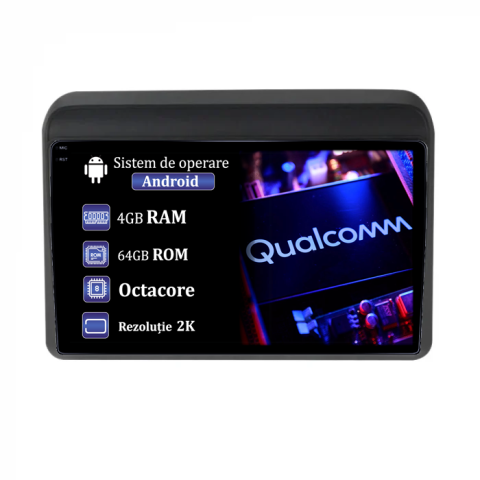 Navigatii Dedicate - Navigatie dedicata Suzuki Ertiga 2018-2020, 4GB RAM 64GB ROM, Procesor Qualcomm Octacore, Android 14, Rezolutie 2K, Display QLED 10", DSP, Carplay&Android Auto, SIM