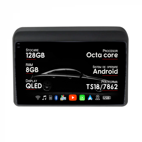 Navigatii Dedicate - Navigatie dedicata Suzuki Ertiga 2018-2020, 8GB RAM 128GB ROM, Octacore, Platforma TS18, Android 14, Display QLED 10", Suporta camera 360", DSP, Carplay&AndroidAuto
