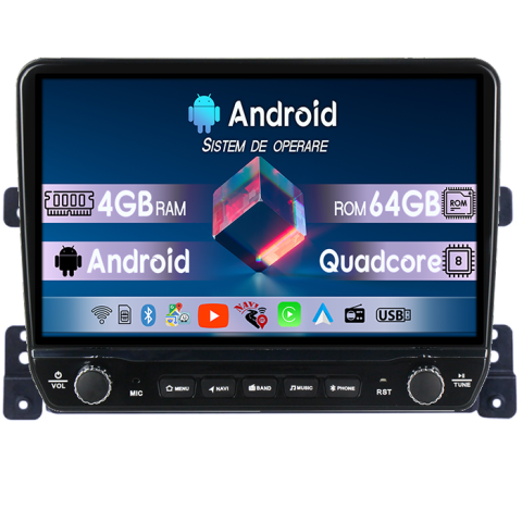 Grand Vitara (2005-2015) - Navigatie dedicata Suzuki Grand Vitara (2005-2015) Tesla cu butoane rotative model 2024, 4GB RAM 64GB ROM, Procesor Quadcore, Android 14, Display QLED 10", DSP, Carplay&Android Auto