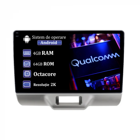Navigatii Dedicate - Navigatie dedicata Suzuki Every 2016, 4GB RAM 64GB ROM, Procesor Qualcomm Octacore, Android 14, Rezolutie 2K, Display QLED 10", DSP, Carplay&Android Auto, SIM