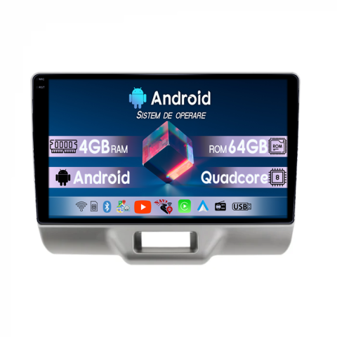 Navigatii Dedicate - Navigatie dedicata Suzuki Every 2016, 4GB RAM 64GB ROM, Quadcore, Android 14, Display QLED  10", DSP, Carplay&Android Auto, Suport camere AHD