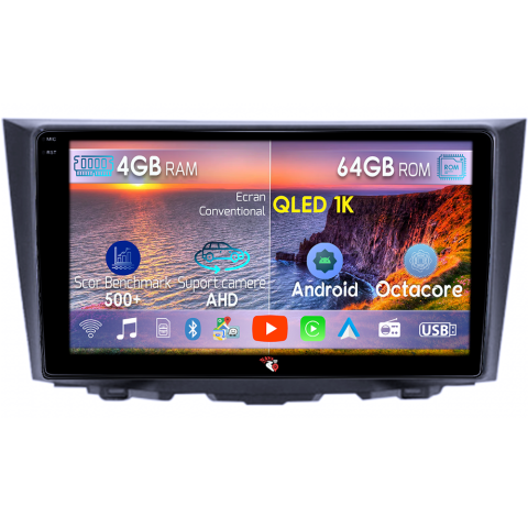 Navigatii Dedicate - Navigatie dedicata Suzuki Kizashi 2009-2015, 4GB RAM 64GB ROM, Octacore, Android 14, Display QLED 10", DSP, Carplay&Android Auto, SIM 4G, Ventilator Activ