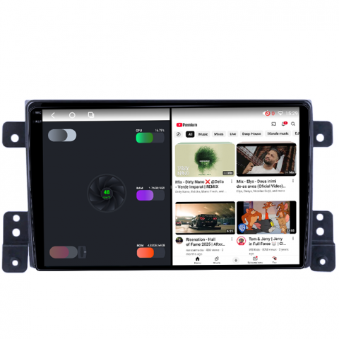 Navigatie dedicata Suzuki Grand Vitara 2005-2015, 4GB RAM 64GB ROM, Octacore, Android 14, Display QLED 1K 9", Carplay&Android Auto, SIM 4G, Ventilator Activ [2]
