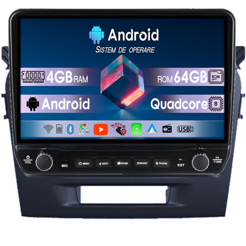 Grand Vitara (2016+) - Navigatie dedicata Suzuki Grand Vitara 2016+ Tesla cu butoane rotative model 2024, 4GB RAM 64GB ROM, Procesor Quadcore, Android 14, Display QLED 10", DSP, Carplay&Android Auto