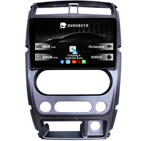 Navigatii Dedicate - Navigatie dedicata Suzuki Jimny 2007-2012, DUDU3, 4GB RAM 64GB ROM, Octacore, Platforma 8581, Android, Display QLED 9", DSP, Carplay&AndroidAuto