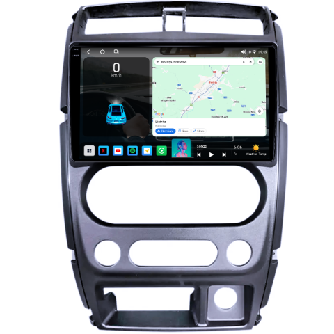 Navigatie dedicata Suzuki Jimny 2007-2012, 4GB RAM 32GB ROM, Octacore, Android 14, Display QLED 1K 9", DSP, Carplay&Android Auto, SIM 4G, Bluetooth, Ventilator Activ [1]