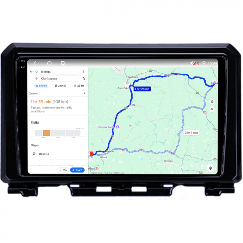 Navigatie dedicata Suzuki Jimny 2018-2020, 4GB RAM 64GB ROM, Octacore, Android 14, Display QLED 1K 9", Carplay&Android Auto, SIM 4G, Ventilator Activ [3]