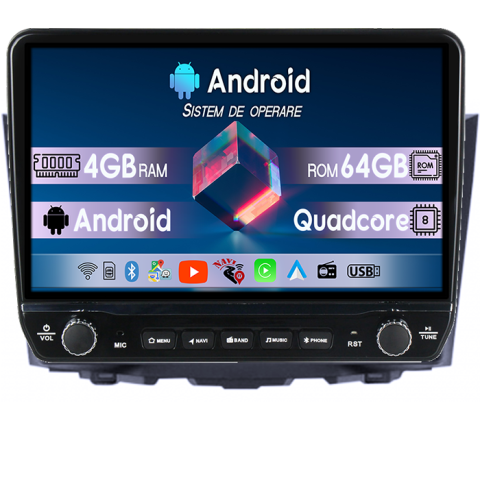 Kizashi 2009-2015 - Navigatie dedicata Suzuki Kizashi 2010-2016 Tesla cu butoane rotative model 2024, 4GB RAM 64GB ROM, Procesor Quadcore, Android 14, Display QLED 10", DSP, Carplay&Android Auto