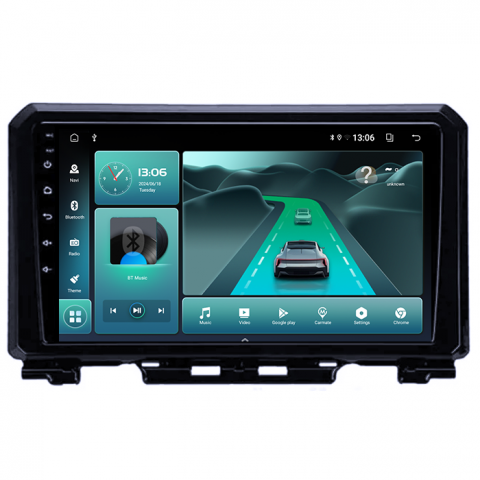Navigatii Dedicate - Navigatie dedicata Suzuki Jimny 2019, 8GB RAM 128GB ROM, Octacore, Platforma TS18, Android 13, Display QLED 9”, Suporta camera 360º, DSP, Carplay&Android Auto, SIM 4G, Ventilator Activ