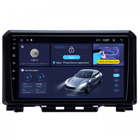 Navigatie dedicata Suzuki Jimny 2019, 8GB RAM 128GB ROM, Octacore, Platforma TS18, Android 13, Display QLED 9”, Suporta camera 360º, DSP, Carplay&Android Auto, SIM 4G, Ventilator Activ [2]