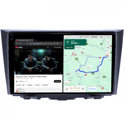 Navigatie dedicata Suzuki Kizashi 2009-2015, 4GB RAM 64GB ROM, Quad Core, Display 9" QLED 1K, Carplay, Android 14, Bluetooth, Magazin Play, Suport Camere AHD [4]