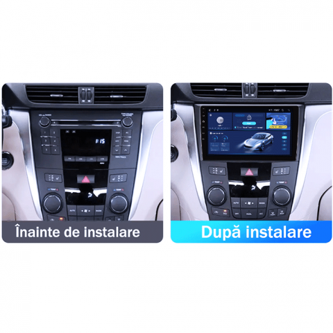 Navigatie dedicata Suzuki Kizashi 2009-2015, 8GB RAM 128GB ROM, Octacore, Platforma TS18, Android 13, Display QLED 9”, Suporta camera 360º, DSP, Carplay&Android Auto, SIM 4G, Ventilator Activ [2]