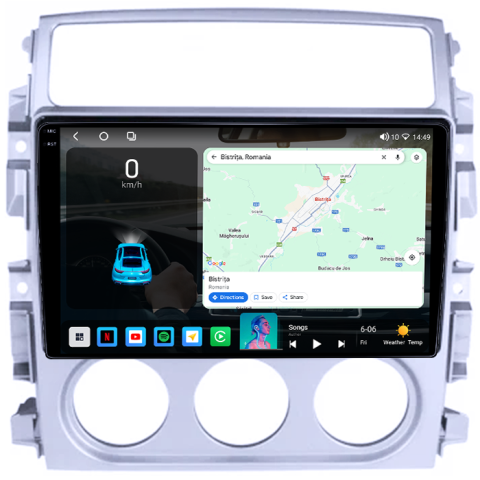 Navigatie dedicata Suzuki Liana 2004-2008, 4GB RAM 32GB ROM, Octacore, Android 14, Display QLED 1K 9", DSP, Carplay&Android Auto, SIM 4G, Bluetooth, Ventilator Activ [1]
