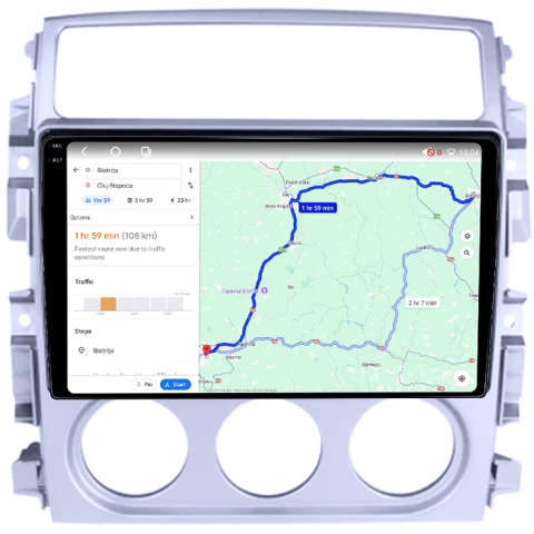 Navigatie dedicata Suzuki Liana 2004-2008, 4GB RAM 32GB ROM, Octacore, Android 14, Display QLED 1K 9", DSP, Carplay&Android Auto, SIM 4G, Bluetooth, Ventilator Activ [4]