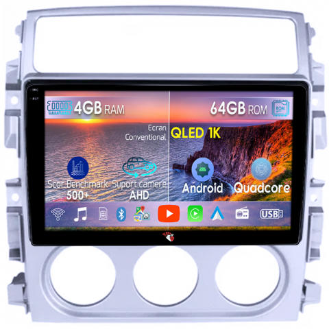 Liana 2004-2008 - Navigatie dedicata Suzuki Liana 2004-2008, 4GB RAM 64GB ROM, Octacore, Android 14, Display QLED 1K 9", Carplay&Android Auto, SIM 4G, Ventilator Activ