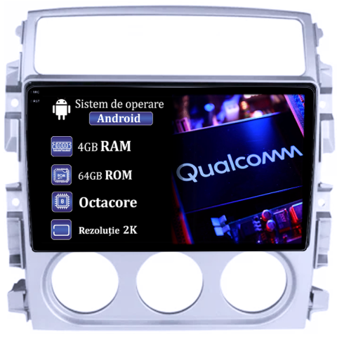 Liana 2004-2008 - Navigatie dedicata Suzuki Liana 2004-2008, 4GB RAM 64GB ROM, Procesor Qualcomm Octacore, Android 14, Rezolutie 2K, Display QLED 9", DSP, Carplay&Android Auto, SIM 4G