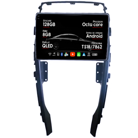 Navigatii Dedicate - Navigatie dedicata Suzuki Liana A6 2014-2015, 8GB RAM 128GB ROM, Octacore, Platforma TS18, Android 14, Display QLED 9", Suporta camera 360", DSP, Carplay&Android Auto, SIM 4G, Ventilator Activ