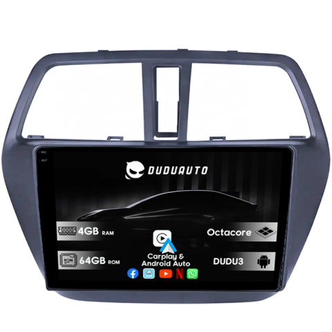 S-cross 2012-2016 - Navigatie dedicata Suzuki S-cross 2012-2016, DUDU3, 4GB RAM 64GB ROM, Octacore, Platforma 8581, Android, Display QLED 9", DSP, Carplay&AndroidAuto