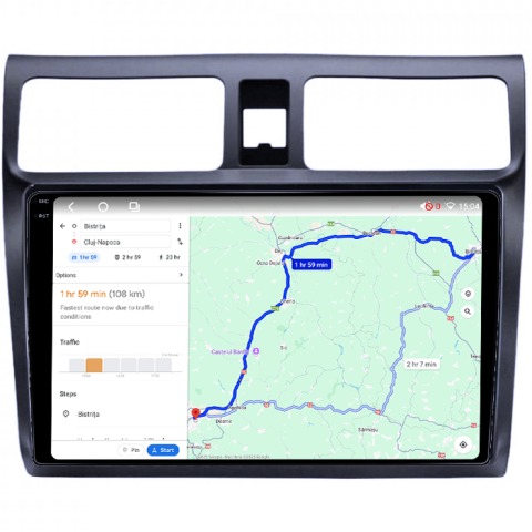 Navigatie dedicata Suzuki Swift 2003-2010, 4GB RAM 32GB ROM, Octacore, Android 14, Display QLED 1K 10", DSP, Carplay&Android Auto, SIM 4G, Bluetooth, Ventilator Activ [4]