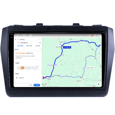 Navigatie dedicata Suzuki Swift 2017-2018, 8GB RAM 256GB ROM, Procesor Qualcomm Octacore, Android 14, Rezolutie 2K, Display QLED 9", DSP, Carplay&Android Auto, SIM 4G [4]