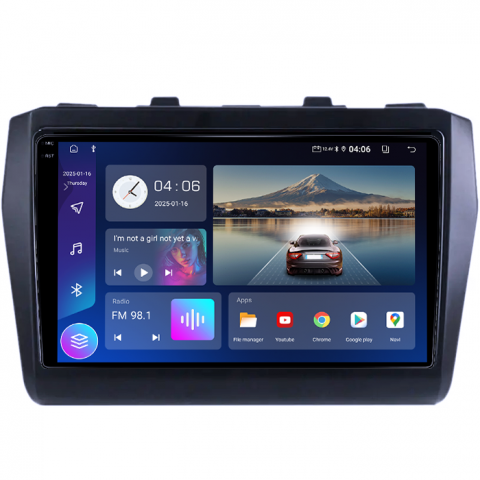 Navigatie dedicata Suzuki Swift 2017-2018, 4GB RAM 64GB ROM, Quad Core, Display 9" QLED 1K, Carplay, Android 14, Bluetooth, Magazin Play, Suport Camere AHD [2]