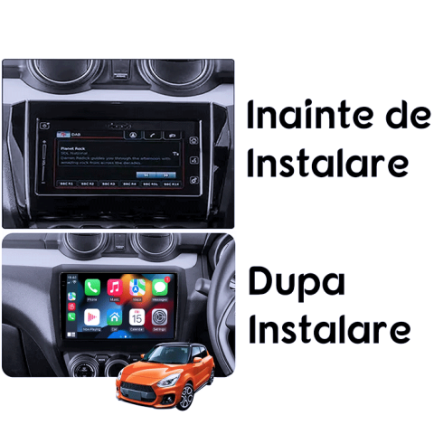 Navigatie dedicata Suzuki Swift 2017-2018, 8GB RAM 128GB ROM, Octacore, Platforma TS18, Android 14, Display QLED 9", Suporta camera 360", DSP, Carplay&Android Auto, SIM 4G, Ventilator Activ [5]