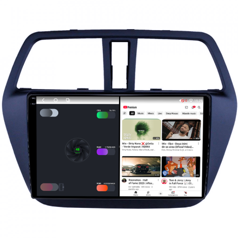 Navigatie dedicata Suzuki SX4 2014 S Cross, 4GB RAM 32GB ROM, Octacore, Android 14, Display QLED 1K 9", DSP, Carplay&Android Auto, SIM 4G, Bluetooth, Ventilator Activ [2]