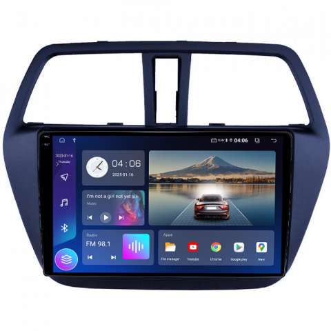 Navigatie dedicata Suzuki SX4 2014 S Cross, 4GB RAM 64GB ROM, Quad Core, Display 9" QLED 1K, Carplay, Android 14, Bluetooth, Magazin Play, Suport Camere AHD [1]