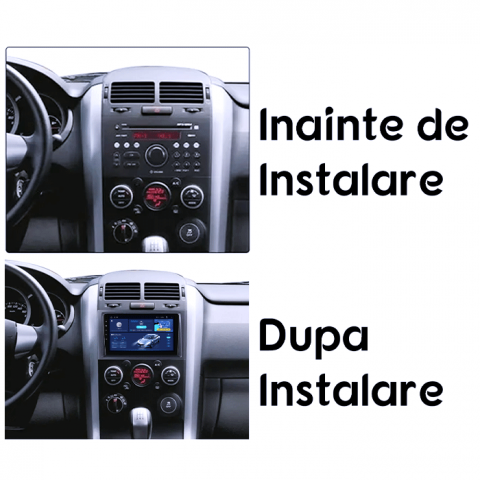 Navigatie dedicata Suzuki Vitara 2005-2015, 4GB RAM 64GB ROM, Quad Core, Display 9" QLED 1K, Carplay, Android 14, Bluetooth, Magazin Play, Suport Camere AHD [4]