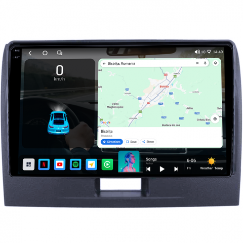 Navigatie dedicata Suzuki Wagonr 2010-2018, 4GB RAM 64GB ROM, Octacore, Android 14, Display QLED 1K 9", Carplay&Android Auto, SIM 4G, Ventilator Activ [1]